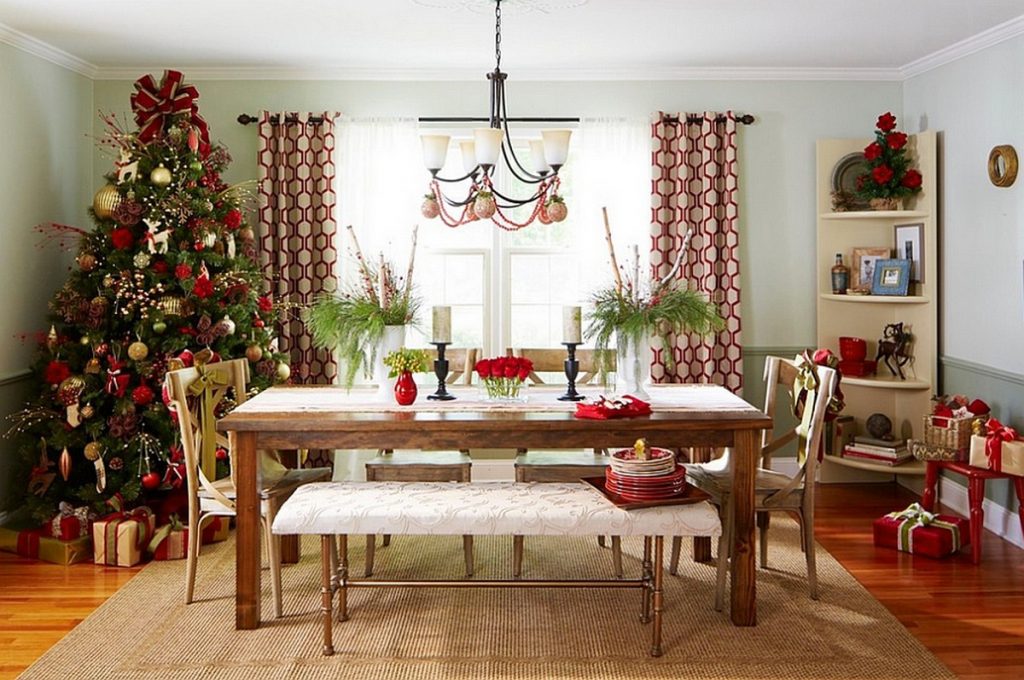 christmas dining room decor