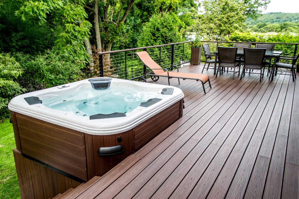 outdoor hot tub design ideas