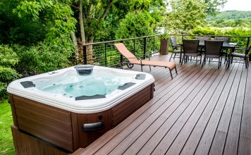 outdoor hot tub design ideas