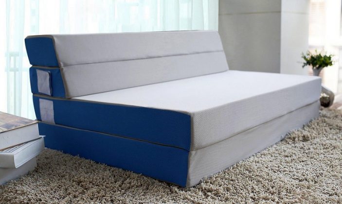 48 x 72 tri fold gel foam mattress