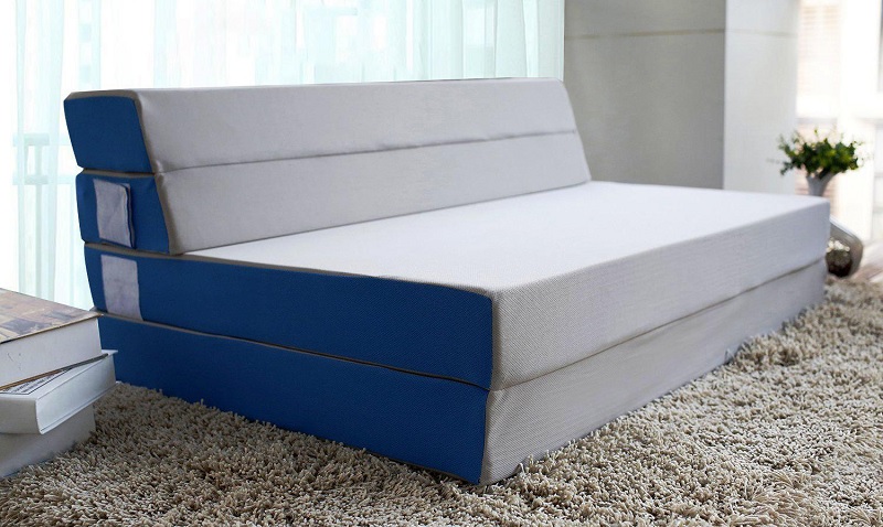 tri-fold mattress with cover