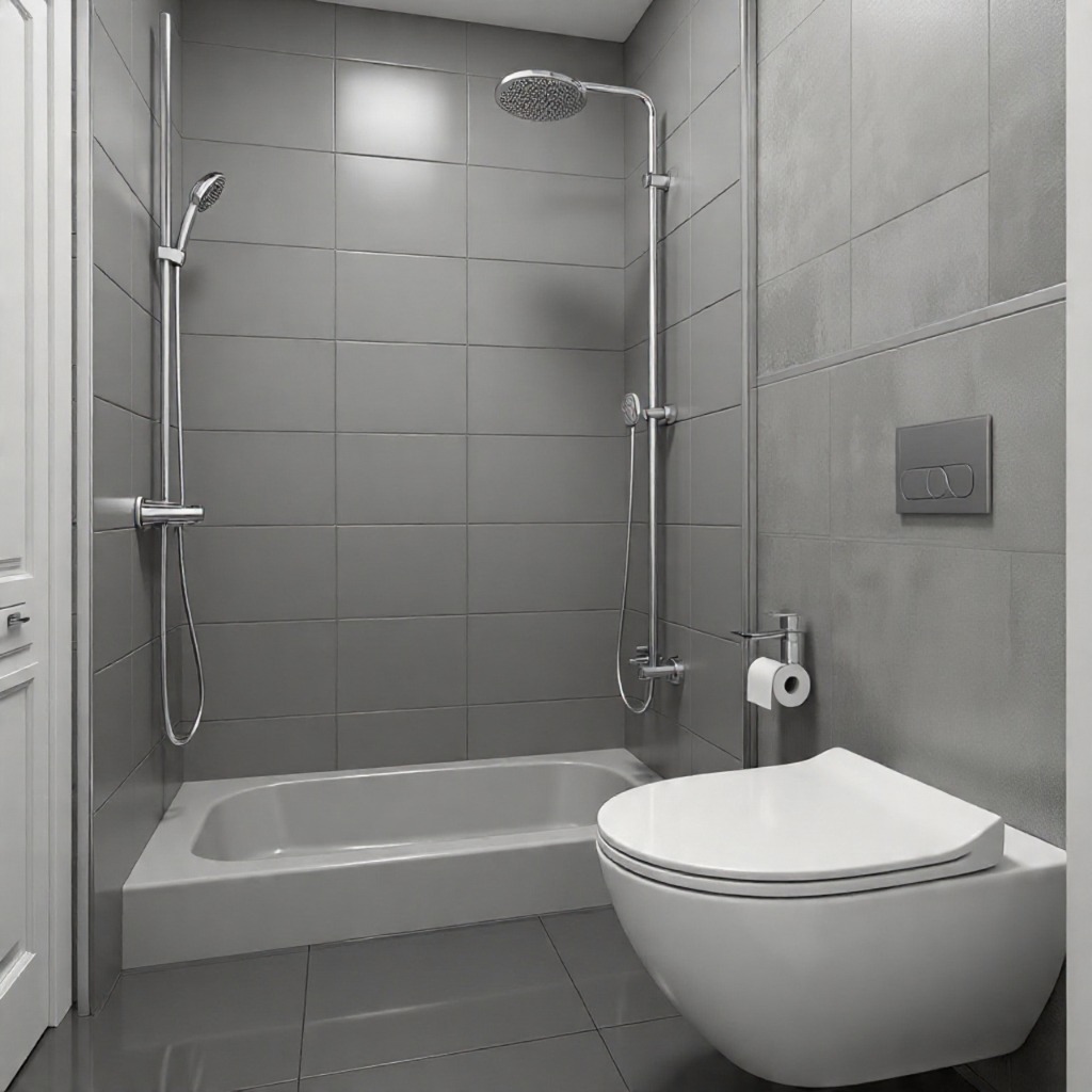 corner bathtub design for optimizing small bathroom space