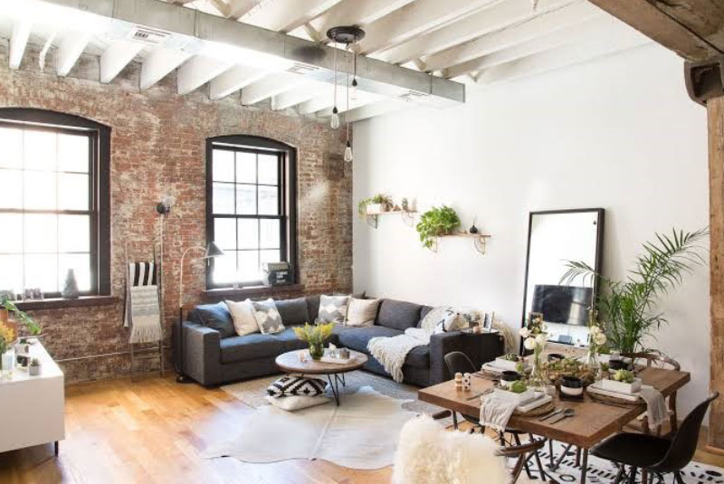 rustic industrial living room ideas