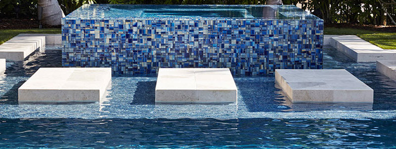 10 Pool Tile Ideas With Photos Roohome, How To Clean Glass Pool Tile