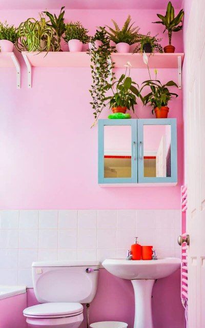 Pink Bathroom Decoration
