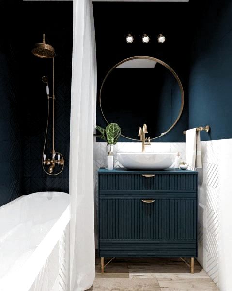 Navy Blue Bathroom Ideas