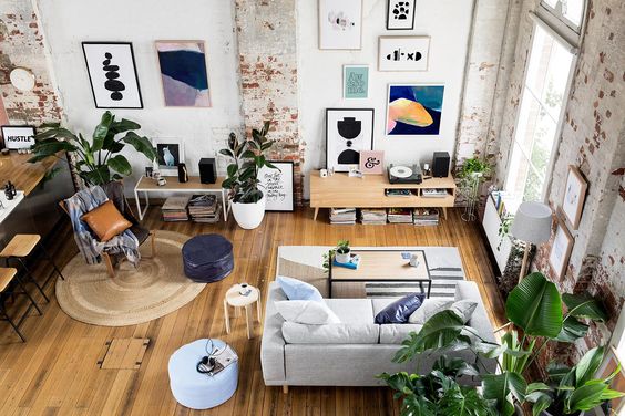 soothing industrial apartment