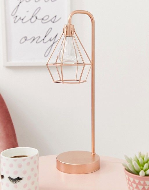 rose gold lamp for bedroom