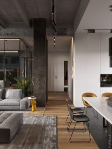 Image showcasing Small Apartment, Modern Industrial Style: 50 Design Ideas