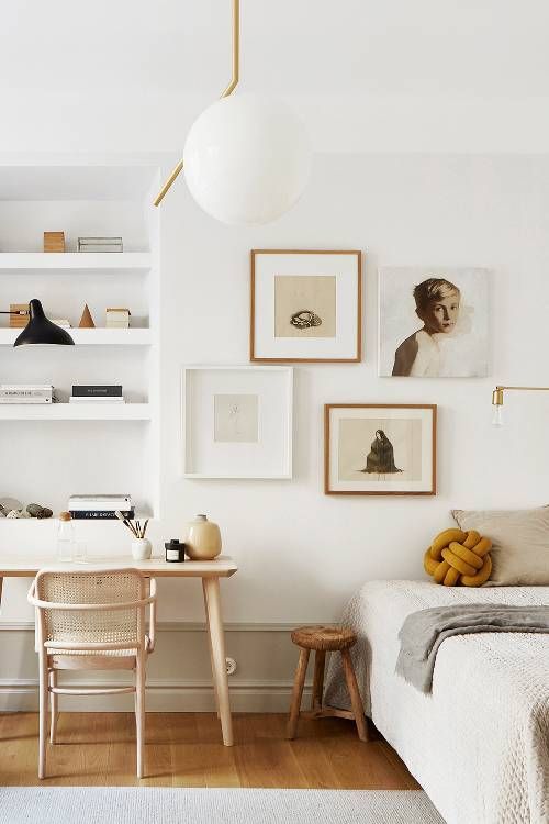 elegant scandinavian bedroom