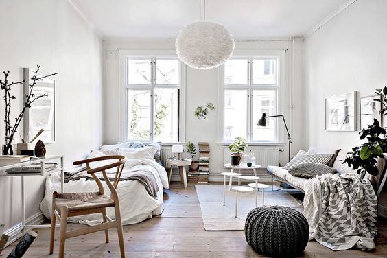 simple scandinavian apartment decor