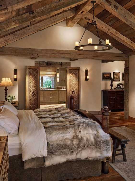 Rustic Ranch Bedroom in Traditional Way