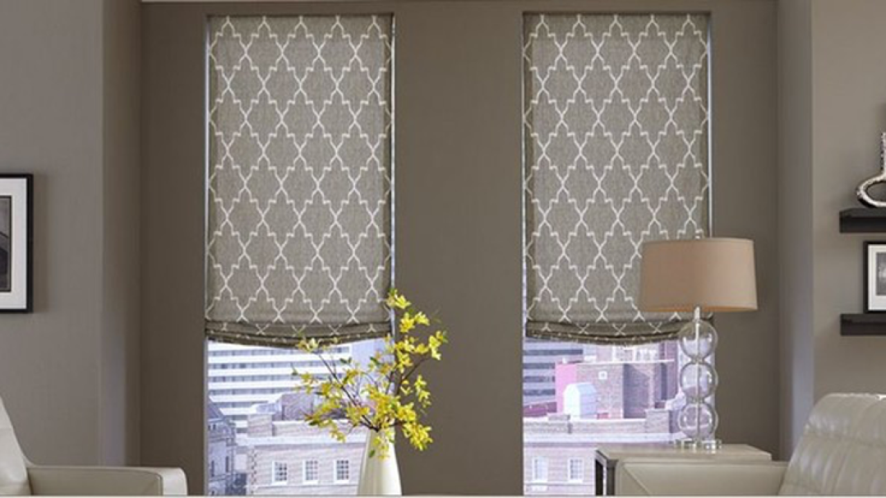 Stylish Modern Window Blinds Roohome, Modern Window Blinds For Living Room