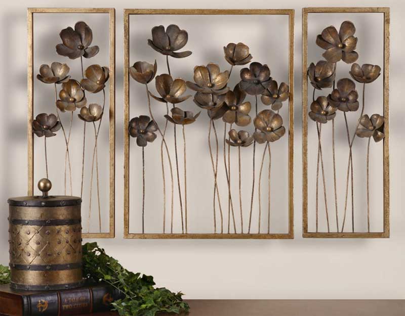 Diffe Suggestions On How To Display Your Metal Wall Art Roohome - Metal Wall Decoration Ideas