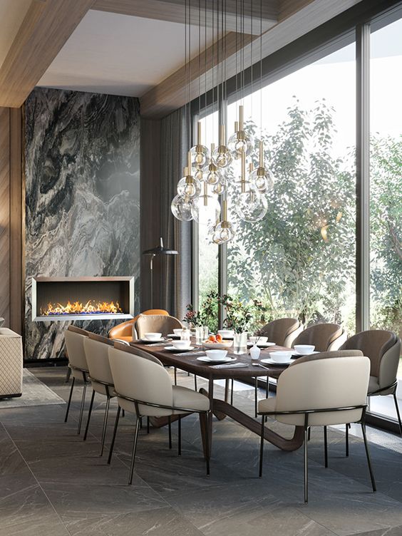 luxury Natural Dining Room Ideas