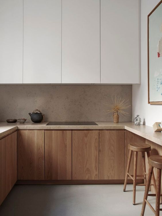 neutral simple kitchen design