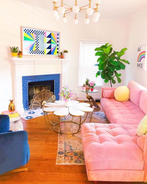 beautiful colorful living room
