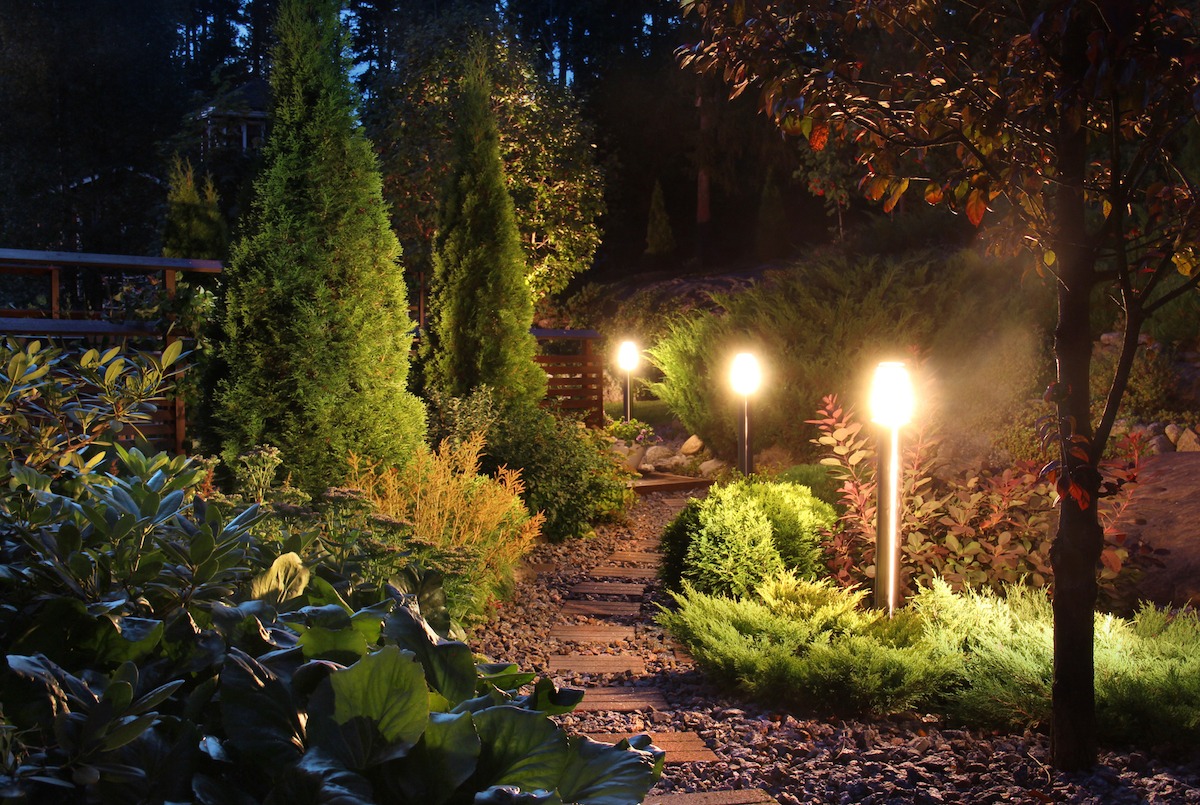light up the garden space