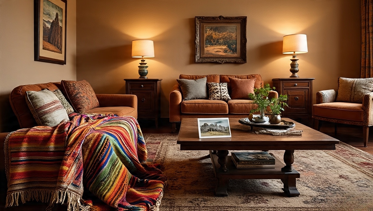 Personal collection of Southwestern souvenirs and travel mementos