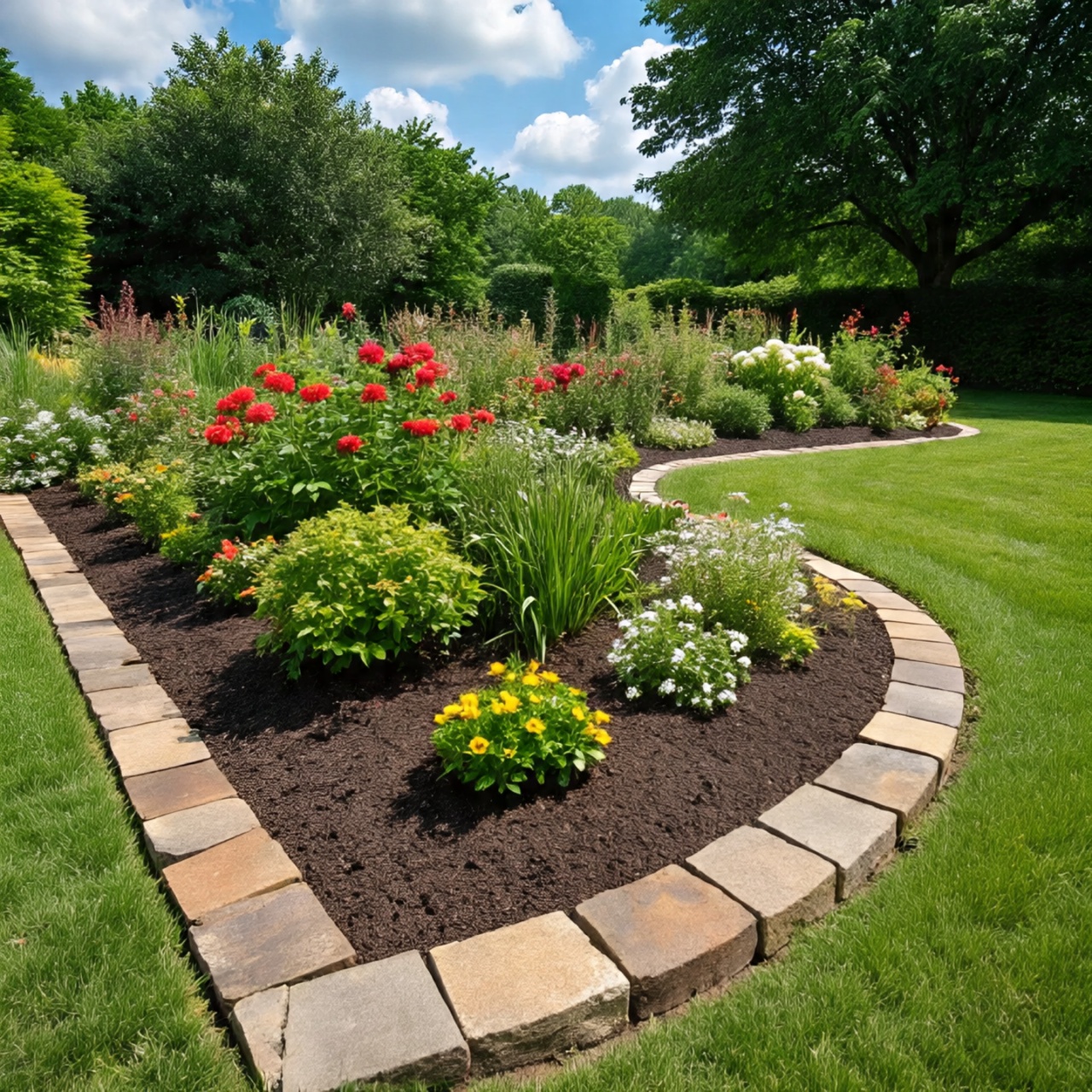 garden edging and natural borders