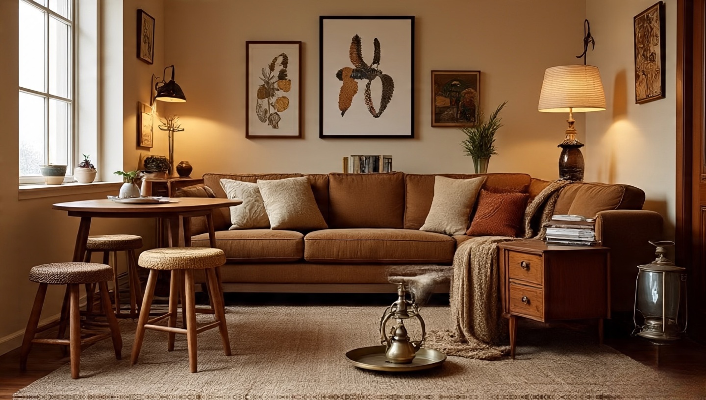 Thoughtfully composed Boho room illustrating budget tiers with anchor pieces, workhorse surfaces, and accents