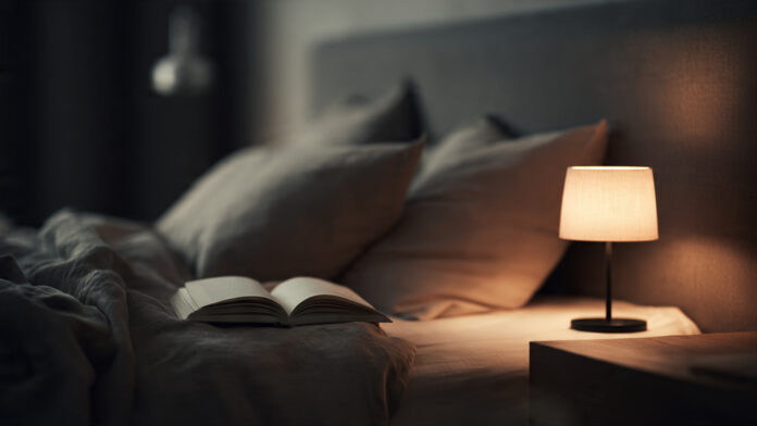 a-cozy-stylish-bedroom-at-night-with-a-modern-beds